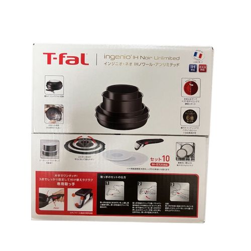 Batterie 10 Pièces  Tefal Induction Noir