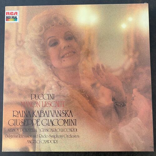 Coffret De 2 Vinyles Stéréo 33 Tours - Manon Lescaut - Puccini