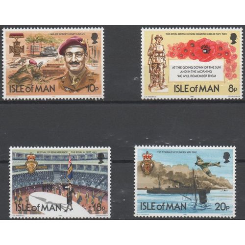 Ile De Man Timbres La Légion Royale Britannique 1981
