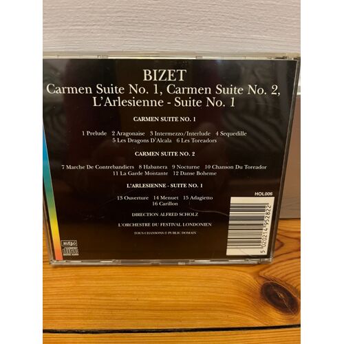 Cd Carmen De Bizet Suite N°1, N°2 Et L'Arlésienne Suite N°1 Sous La Direction D'Alfred Scholz Avec L'Orchestre Du Festival Londonien.