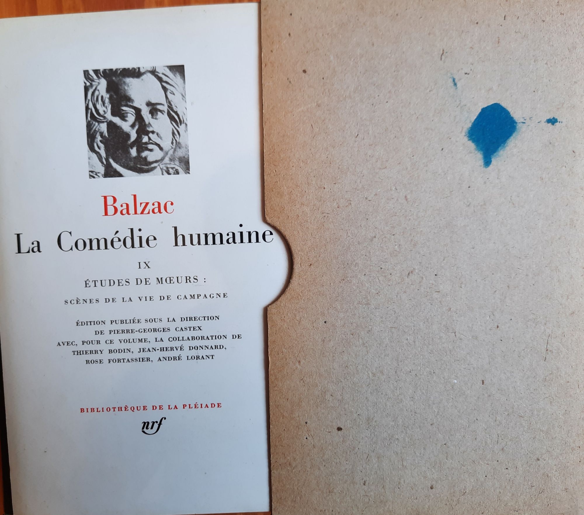 洋書 BALZAC La Comedie Humaine X Pleiade Balzac : La Comedie humaine, tome 1 :Bibliotheque de la
