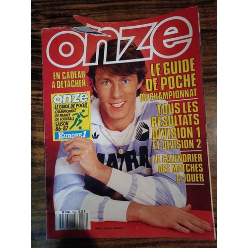 Revue Onze No134. Février 1987.