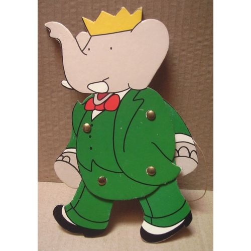 Figurine / Pantin Articulé Babar - (Jean De Brunhoff)
