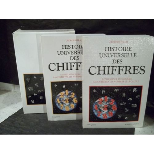Histoire Universelle Des Chiffres. 2 Tomes Sous Coffret Cartonné Illustré. Georges Ifrah. Éditions R. Laffont. Collection "Bouquins", Dirigée Par G. Schoeller. Année 1994.