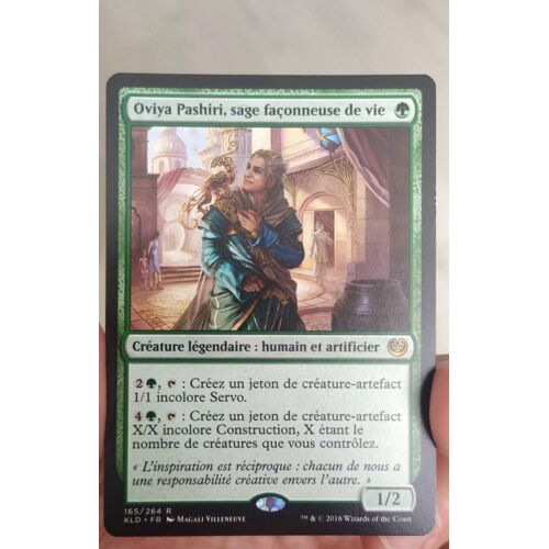 Oviya Pashiri, Sage Façonneuse De Vie. Carte Magic Kaladesh. 165/264 R
