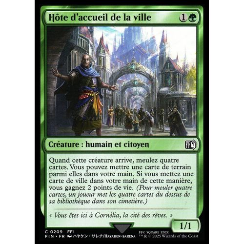 Hôte D'Accueil De La Ville - Magic - Final Fantasy Vf - C - 209