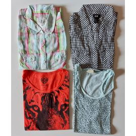 Lot Vêtements Fille - 16 Ans (170) - Eté - 4 Hauts