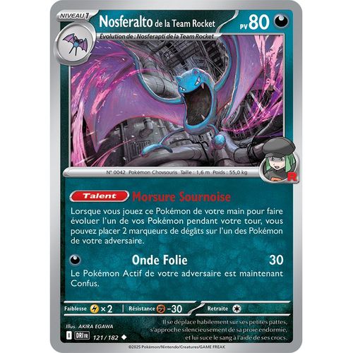 Nosferalto De La Team Rocket - 121/182 - Rivalites Destinees