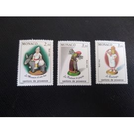 Timbre Monaco Y T 1743 A 1745 Série: Noël : Nativités (Santon) De Provence 1990 ( 011006 )