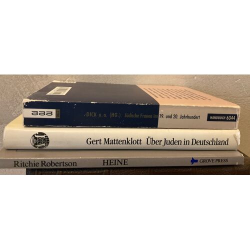Lot De Livres En Allemand Et Anglais Sur La Condition Juive Allemande Au Xixe Siècle Bon État