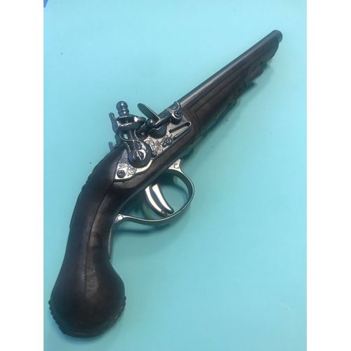 Jouet Réplique Pistolet Double Silex N°41 Caribe - Pirate's Island - Gonher - Made In Spain - Métal Plastique - 22,5x8x4,5 Cm