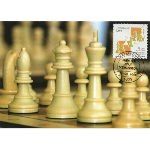 Carte Postale Échecs Premier Jour Luxembourg