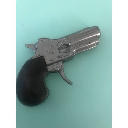 Réplique Derringer N°56 - Tête De Pirate - Gonher - Espagne - 8x5,5 Cm