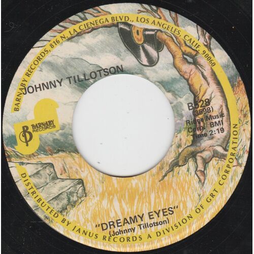 Johnny Tillotson: Dreamy Eyes 45t 17cm Vinyl