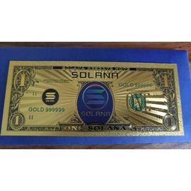 Billet Collection Commémoratif 1 Sol Solana Crypto