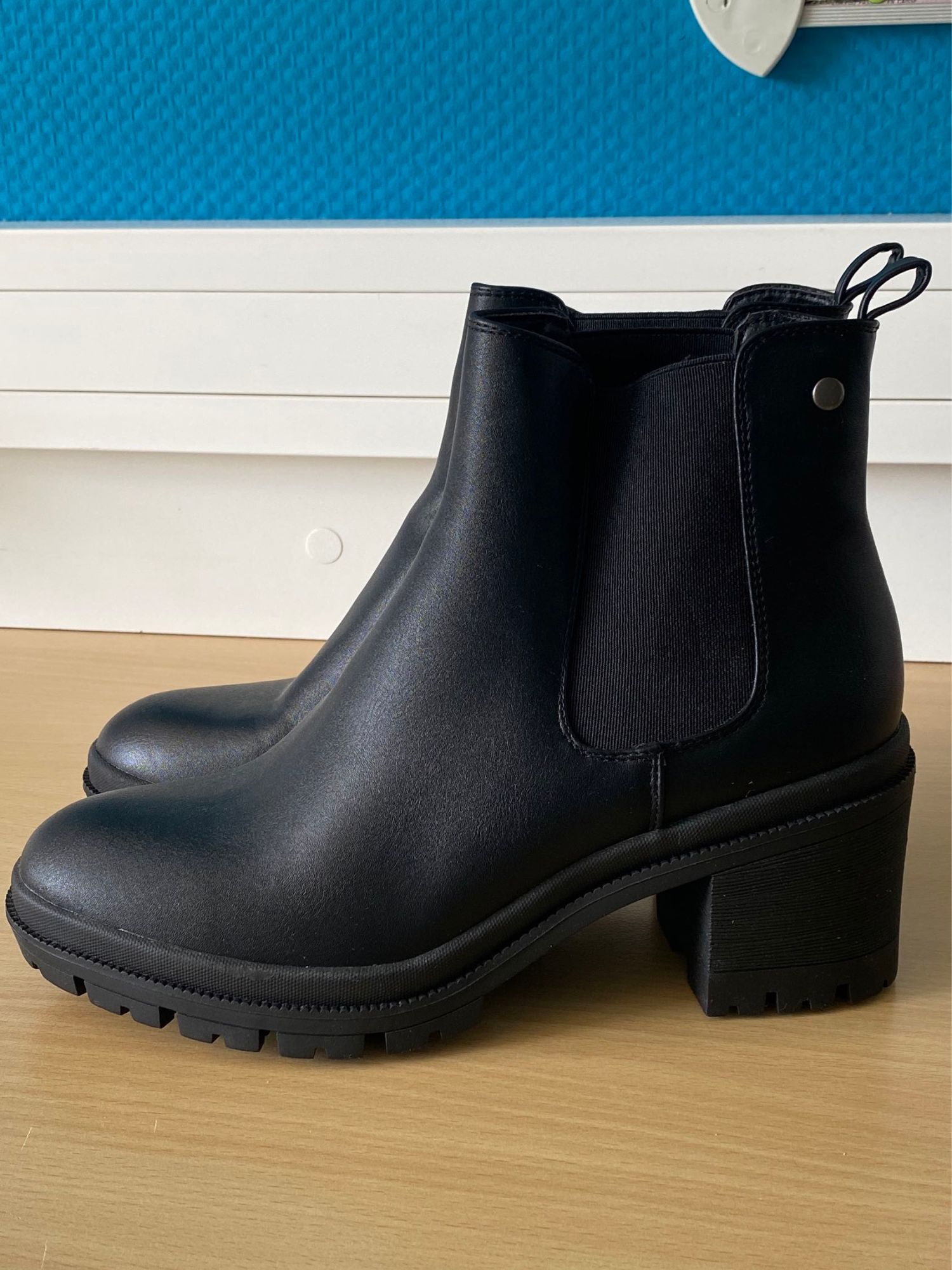 Bottines Noires Gemo 37 Gemo Schott Chaussure Gemo Boots Woman By - Main Image