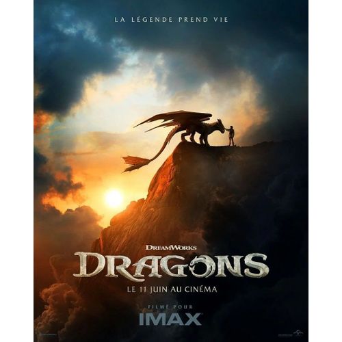 Dragons / Affiche Cinéma Originale Préventive 120x160 Cm Roulée. Année 2025
