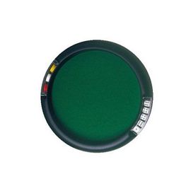 Plateau Piste De Jeux Ronde 31 Cm Vert + 5 Des + 21 Jetons Plastique - Jeu De Societe Yam, 421 - Set Accessoire Et Carte
