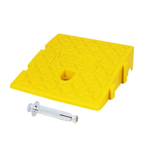 Jaune - Rampe De Seuil En Pvc Pour Voiture Et Véhicule, Pont De Seuil, Gadgets Pour Station De Chargement, Garage, Trottoir, Camion