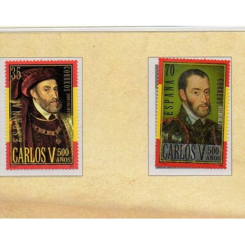 Espagne Timbres L'Empereur Charles-Quint 2000