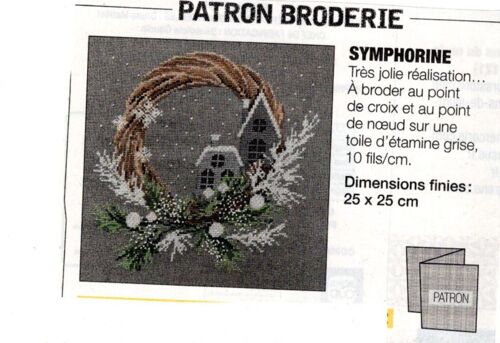 Patron Broderie Modes Et Travaux 1489 : Symphorine