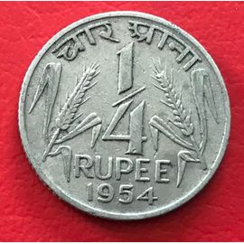 1/4 Roupie - 1954 - Inde