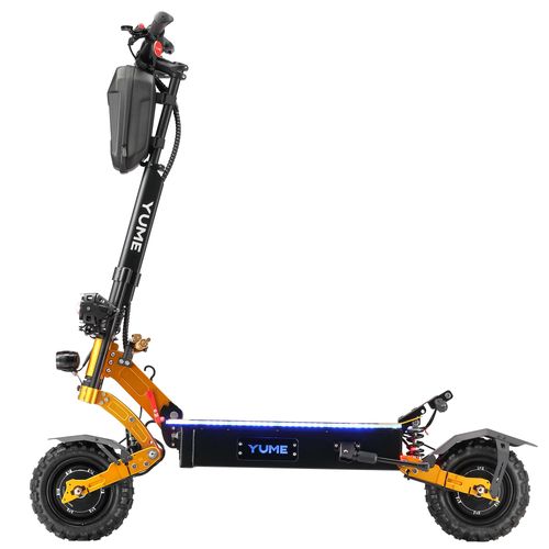 Trottinette Électrique Yume X11+ Deux Moteurs De 3000w Batterie 60v 30ah Grands Pneus Tout-Terrain De 11 Pouces Vitesse Maximale De 80km/H Autonomie Maximale De 96km Freins Hydrauliques Électroniques.