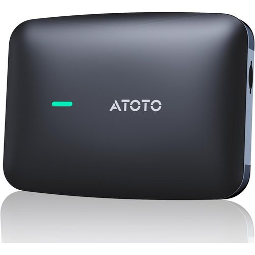 Boîtier Connecté Voiture Carwave Cb4b, Adaptateur Carplay Sans Fil Atotolife - Double Wifi , 128go Carte Tf, Android Ai Box Bluetooth Double Avec Ai Drivechat (4go+32go, Noir)