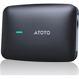 Boîtier Connecté Voiture Carwave Cb4b, Adaptateur Carplay Sans Fil Atotolife - Double Wifi , 128go Carte Tf, Android Ai Box Bluetooth Double Avec Ai Drivechat (4go+32go, Noir)