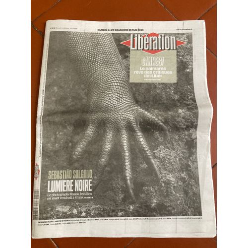 Libération N°13644 - 24 Et 25 Mai 2025 - Mort De Sebastiao Salgado