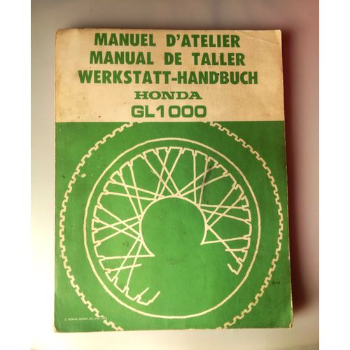 Manuel D'Atelier Honda Gl 1000
