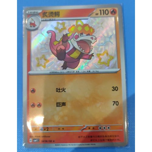 Pokemon Crocogril 06 / 08 Holo Shiny Chi