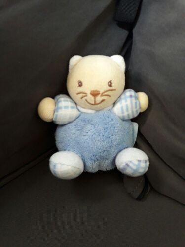 Doudou Mini Kaloo Attache Tétine Chat Bleu