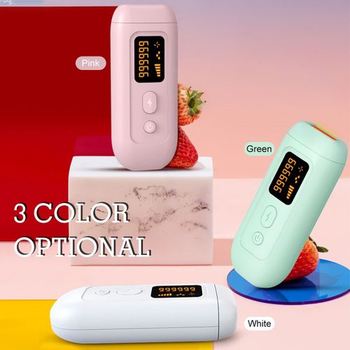Épilateur Laser Ipl À 5 Niveaux, 999999 000 Flashs, Affichage Lcd Permanent, Appareil À Lumière Pulsée, Prise Us Avec Adaptateur Ue - Blanc