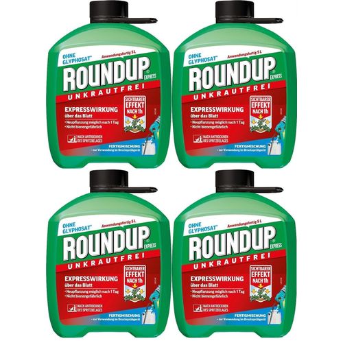 X4 Pack Désherbant Prêt À L'Emploi Herbicide Concentré Total Jardin Systémique 20l - Gazon Pelouse Allée Terrasse - Puissant Mauvaises Herbes Plantes Racines