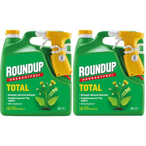 X2 Pack Désherbant Total, Pulvérisateur De 6 Litres, Désherbant, Pour Lutter Contre Les Mauvaises Herbes, Les Graminées Et La Mousse