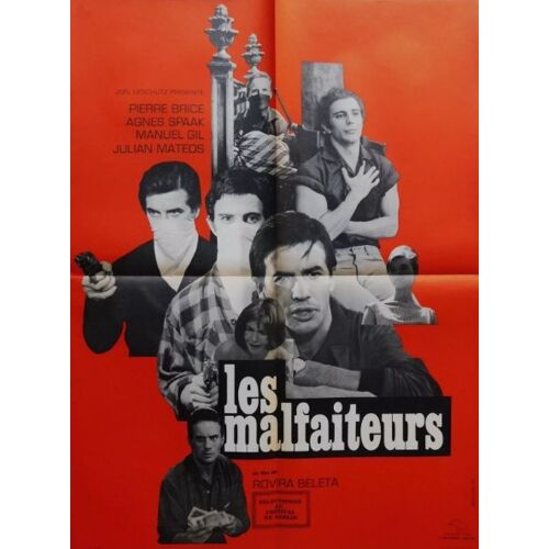 Les Malfaiteurs - Affiche Originale De Cinéma - Format 60x80 Cm- Un Film De Francisco Rovira Beleta Avec Pierre Brice, Manuel Gil, Julián Mateos, Agnès Spaak, Sonia Bruno / Los Atracadores- Année 1962