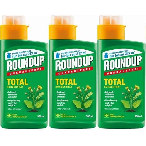 X3 Pack Désherbant Total À Diluer Herbicide Concentré Total Jardin Systémique 1500ml - Gazon Pelouse Allée Terrasse - Puissant Mauvaises Herbes Plantes Racines