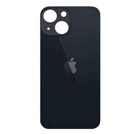 Vitre Arrière Iphone 13 Mini Noir Face Arrière Adhésif Big Hole Logo Neuf