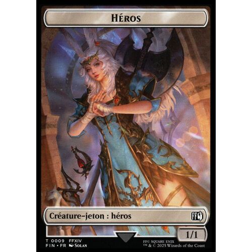 Token - Héros / Oiseau - Magic - Final Fantasy Vf - C - 9/17 Recto/Verso