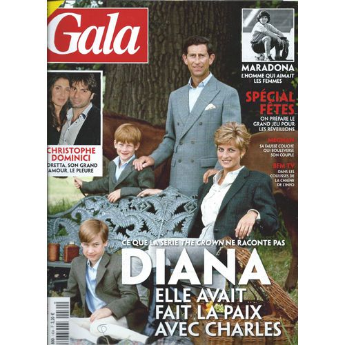 Gala 09/12/2020 Diana, Dominici, Maradonna, Elie Semoun, Laurent Voulzy, Hervé Vilard N°1434