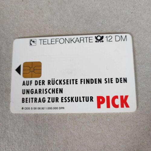 Télécarte Allemagne 1992 - Deutsche Telefonkarte - Pick