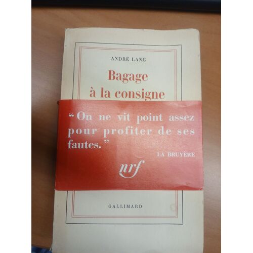 Bagage A La Consigne - Andre Lang