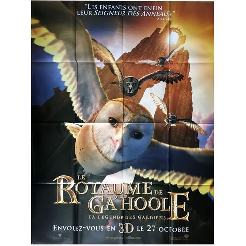 Le Royaume De Ga Hoole : La Légende Des Gardiens - Véritable Affiche De Cinéma Pliée - Format 120x160 Cm -De Zack Snyder Avec De Jim Sturgess, Helen Mirren, Geoffrey Rush, Abbie Cornish- 2010