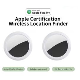 X2 Pack Airtag Générique - Smart Tracker Air (Blanc) : Localisation Précise Et Anti-Perte Pour Toute La Famille (Compatible Ios/Android)