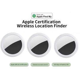 X3 Pack Airtag Générique - Smart Tracker Air (Blanc) : Localisation Précise Et Anti-Perte Pour Toute La Famille (Compatible Ios/Android)
