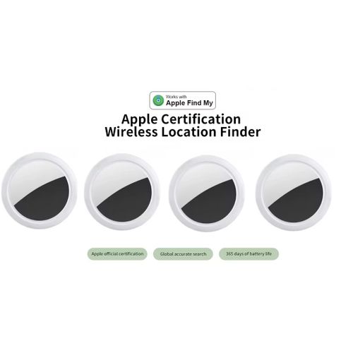 X4 Pack Airtag Générique - Smart Tracker Air (Blanc) : Localisation Précise Et Anti-Perte Pour Toute La Famille (Compatible Ios/Android)