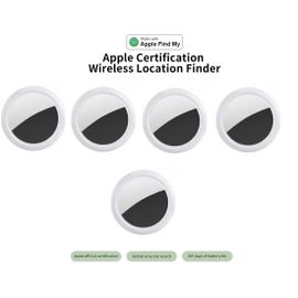 X5 Pack Airtag Générique - Smart Tracker Air (Blanc) : Localisation Précise Et Anti-Perte Pour Toute La Famille (Compatible Ios/Android