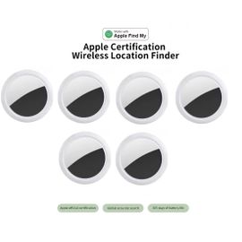 X6 Pack Airtag Générique - Smart Tracker Air (Blanc) : Localisation Précise Et Anti-Perte Pour Toute La Famille (Compatible Ios/Android)