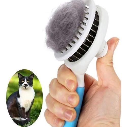 Brosse Chat,Brosse À Chat Auto-Nettoyante,Enlève Les Sous-Poils Morts,Brosse De Massage Forme Ronde De Chats Chiens,Pour Toilettage